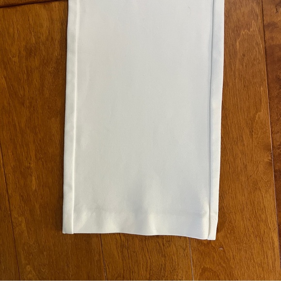 Jones & Co White Straight-Leg Pants Size S Preppy Quiet Luxury Coastal Nautical - Picture 7 of 12